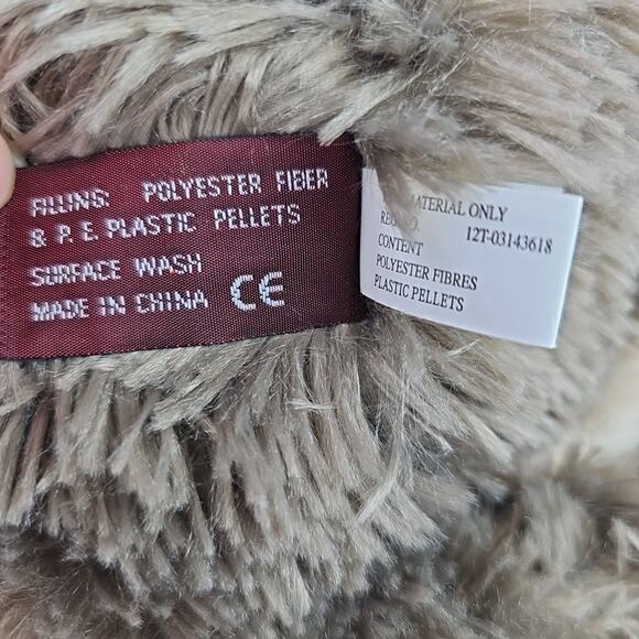 The Bearington Collection Sloth Plush 12 inch Stuffed Animal Brown Sweet Face - Picture 14 of 14